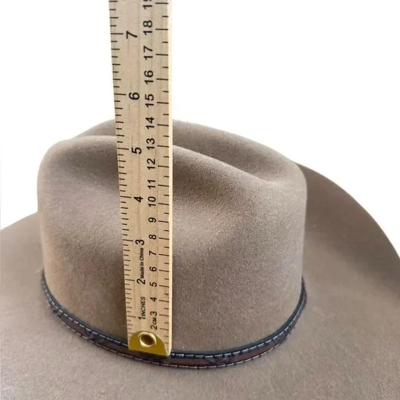 JUSTIN MEN'S 2X GALLOP WOOL COWBOY HAT 57 7 1/8 - Picture 7 of 13